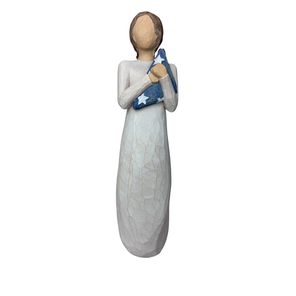 Willow Tree Hero Figurine Holding American Flag Memorial Tribute Susan Lordi